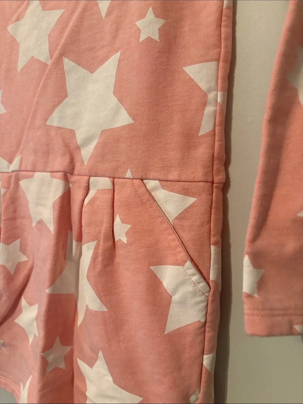 Girls' Old Navy Pink Star Print Long-Sleeve Dress